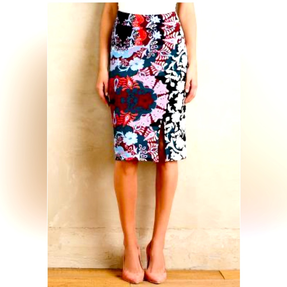Anthropologie Maeve unique pencil skirt